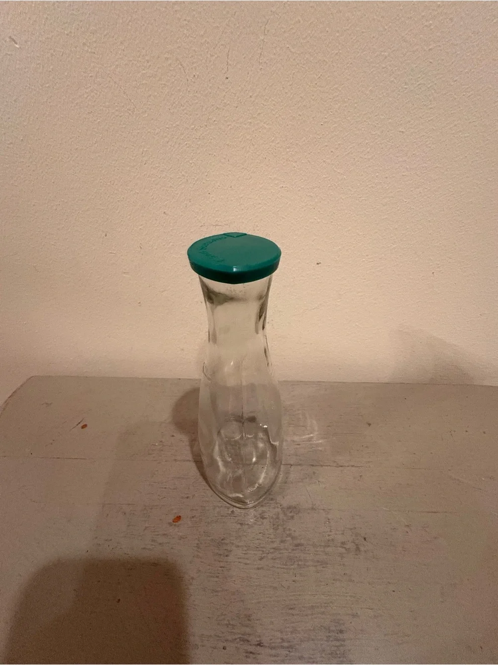 VTG Good Seasons Glass Salad Dressing Cruet With Green lid